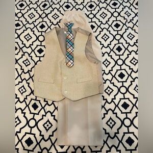 Boys size 7 vest, pants and tie set